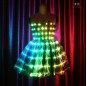 Full color led star dress for girl dance